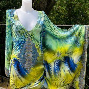 Cocktail  dress with silk sleeves